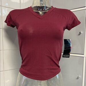 Capezio Short Sleeve Raglan Shirt S NWT